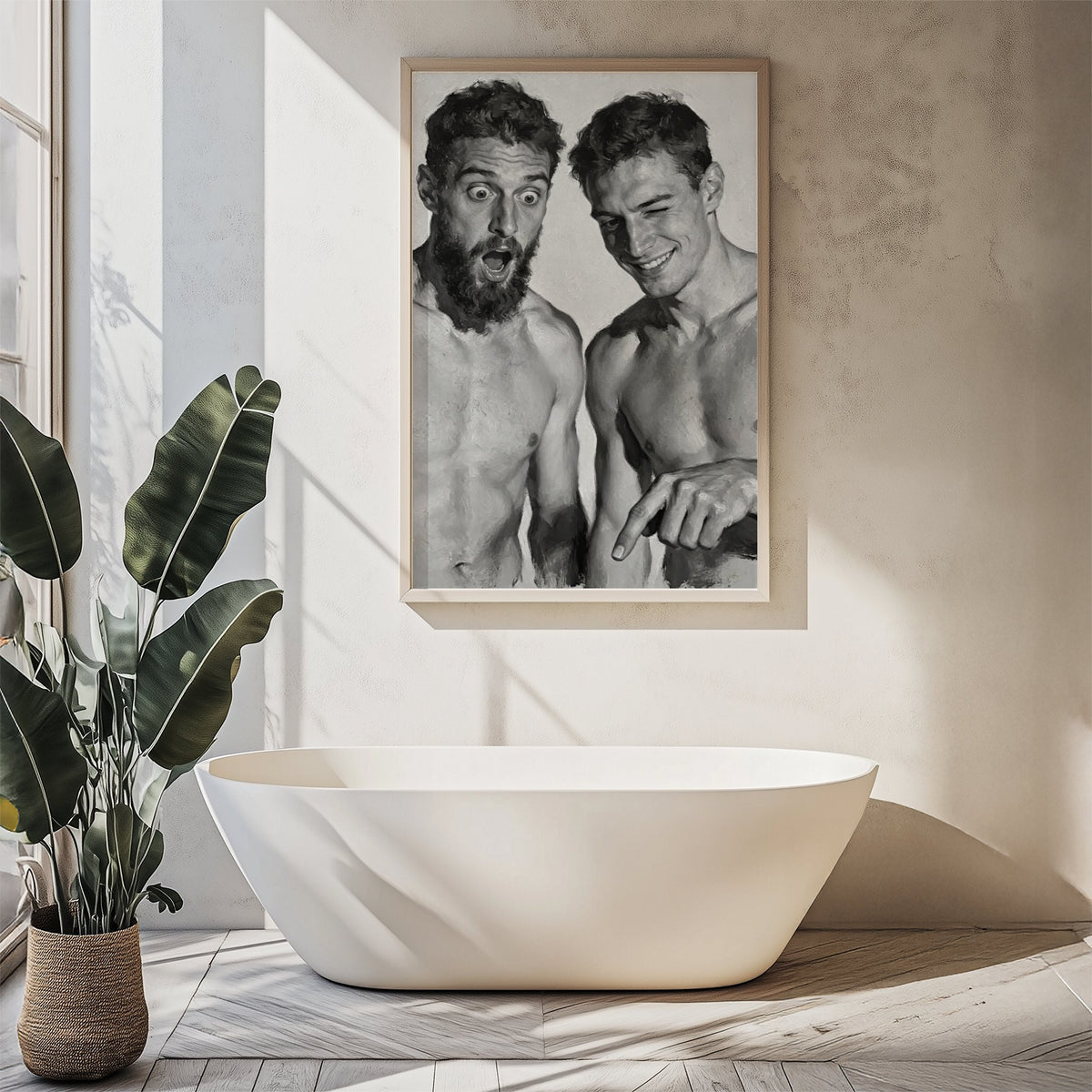 Above the Toilet — Queer Bathroom Art Print