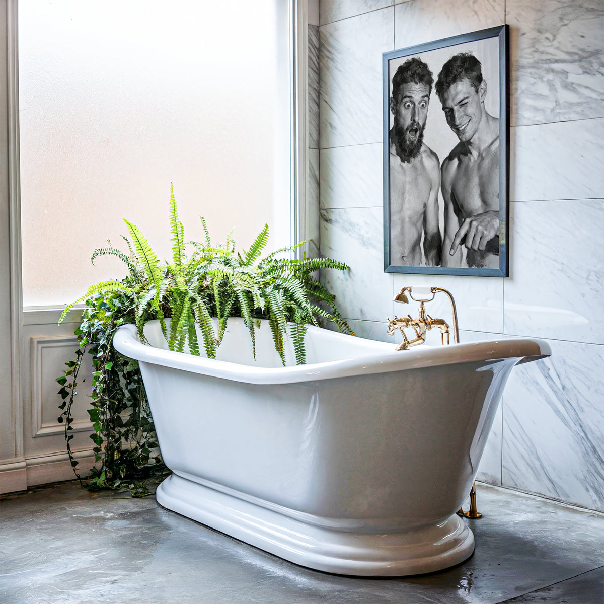 Above the Toilet — Queer Bathroom Art Print