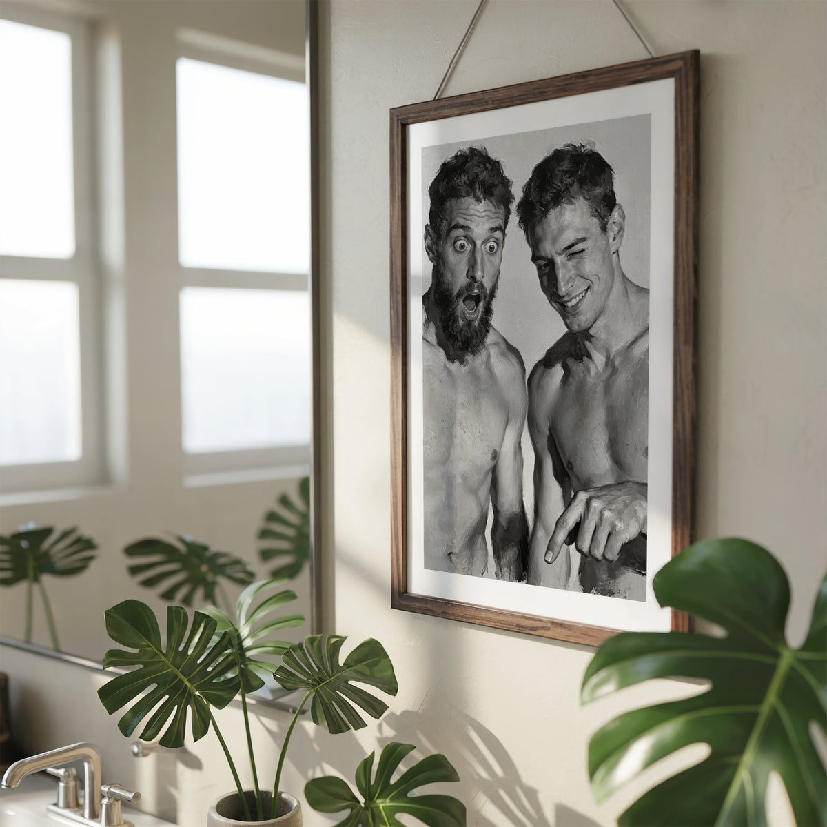 Above the Toilet — Queer Bathroom Art Print
